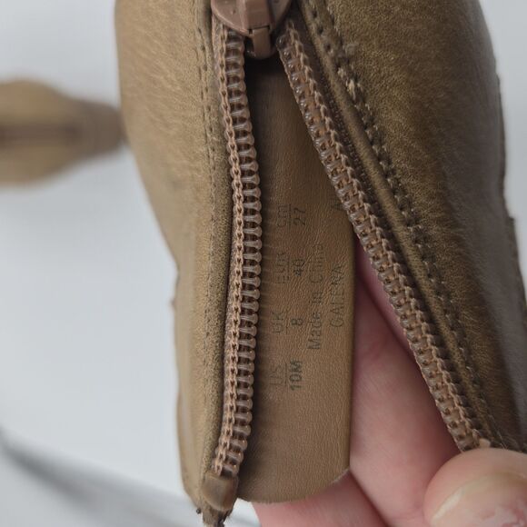 Fergalicious By Fergie Galena Ankle Boots Size 10 M Tan Booties Y2K Chunky Heel - Picture 6 of 9